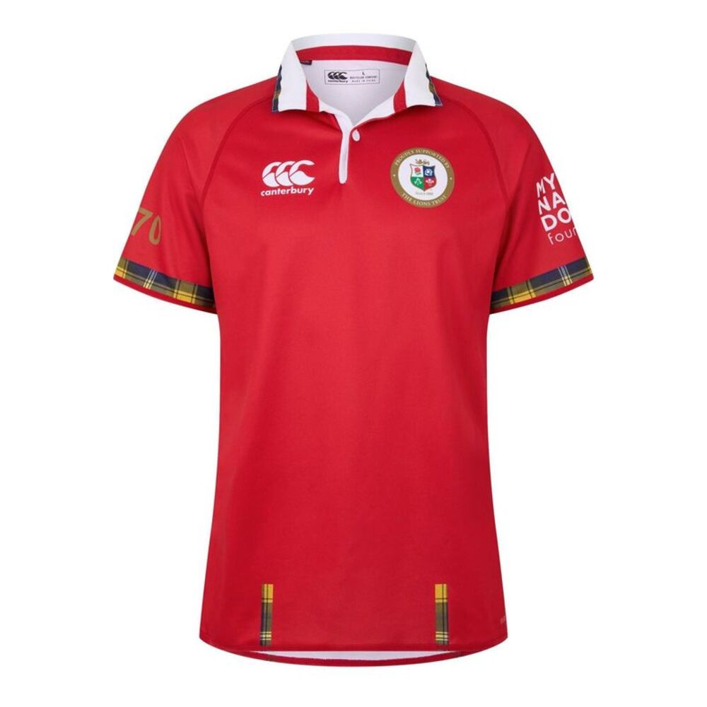 Canterbury Mens 2025 British & Irish Lions Performance Polo Shirt / Red